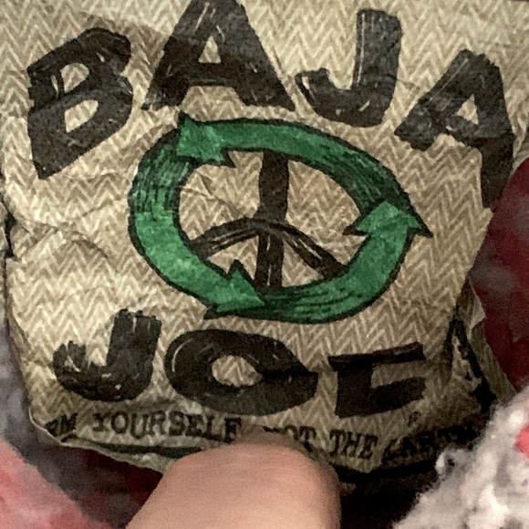 BAJA JOE STRIPED PULLOVER HOODED PONCHO “drug rug” “Mexican hoodie” “surfer” - Picture 2 of 7